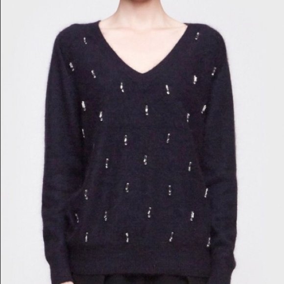 Elizabeth and James Angora Boyfriend Sweater - Picture 7 of 8